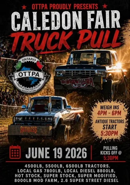 Caledon Fair Truck Pull poster 2026