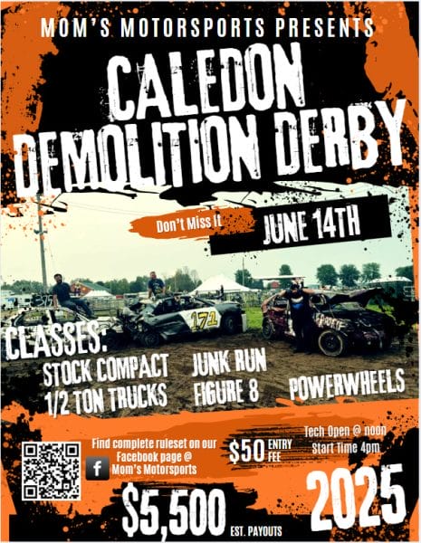 Caledon Fair Demo Derby poster